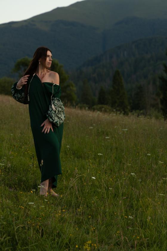 Сорочка довга з вибійкою Сорочка довга з вибійкою