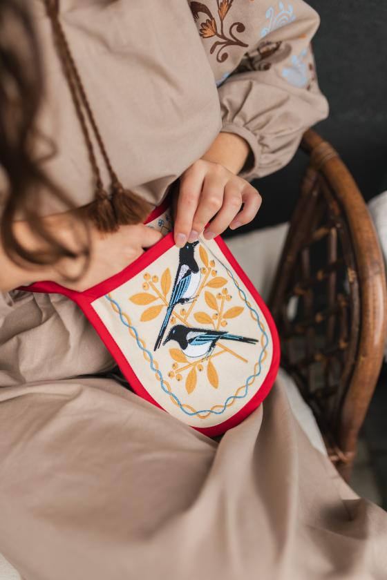 Кишеня Сороки червоне оздоблення Кишеня Сороки червоне оздоблення