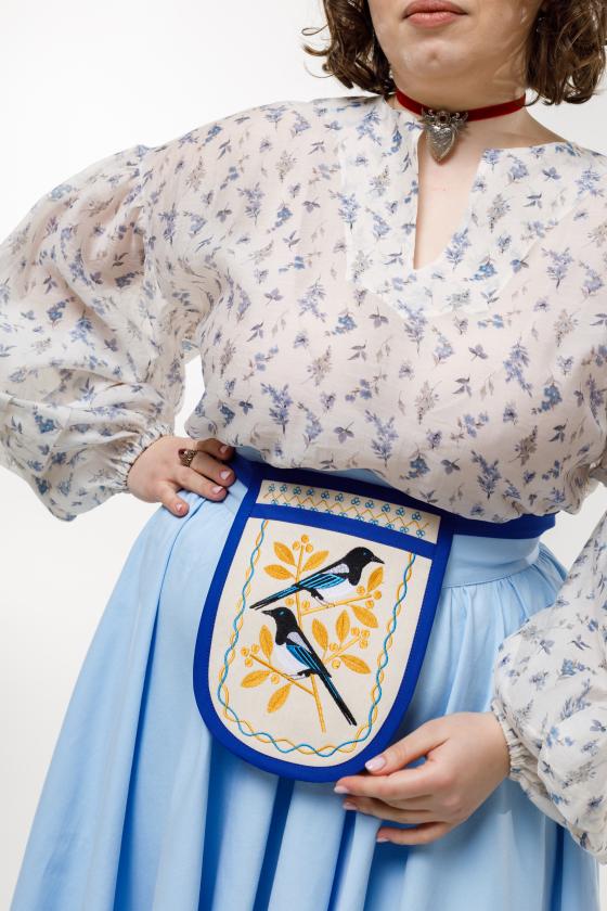 Кишеня Сороки синє оздоблення