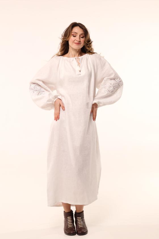 Сорочка довга лляна (Індивідуальне пошиття)