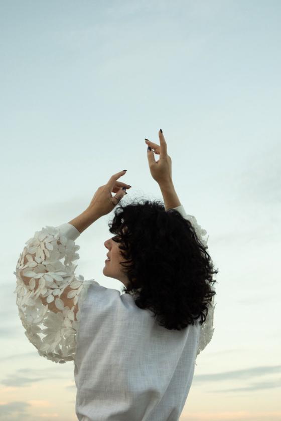 Сорочка з кропиви з декоративними рукавами