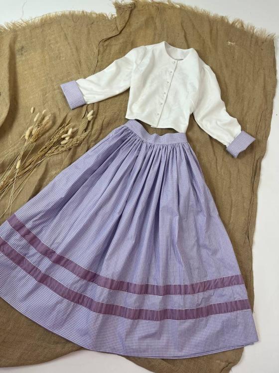 жакет білий, жакард (M)