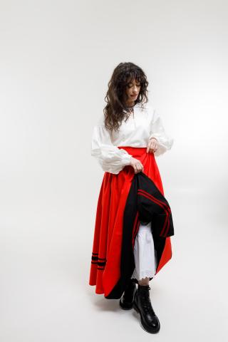 Двостороння спідниця з кокеткою (Індивідуальне пошиття)