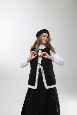 Камізелька двостороння, штучне хутро (XS) Камізелька двостороння, штучне хутро (XS)