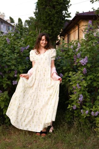 Сукня квіткова, батист (Індивідуальне пошиття) Сукня квіткова, батист (Індивідуальне пошиття)
