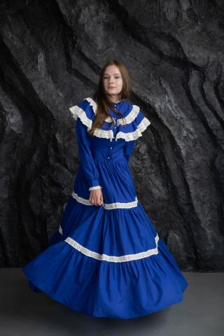 Сукня з мереживом синя (M) Сукня з мереживом синя (M)