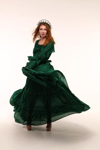 Сукня зелена (Індивідуальне пошиття)