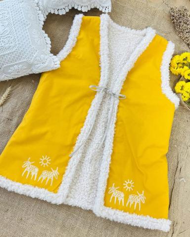 Двостороння жилетка жовта (XS)