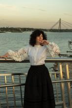 Сорочка з кропиви з декоративними рукавами