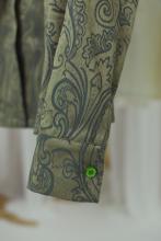 Кохта Слобожанщина, зелений жакард (Індивідуальне пошиття)