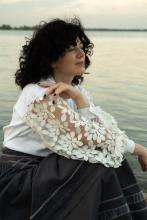 Сорочка з кропиви з декоративними рукавами