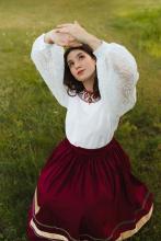 Сорочка з декорованими рукавами (XS)