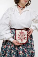 Кишеня Берегиня-дерево життя червона