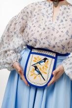 Кишеня Сороки синє оздоблення