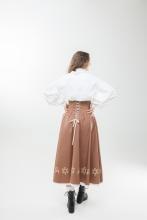 Двостороння спідниця з високим поясом з вибійкою (Індивідуальне пошиття) Двостороння спідниця з високим поясом з вибійкою (Індивідуальне пошиття)