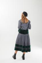 Спідниця з вовни з оксамитом (M)