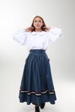 Спідниця двостороння з кокеткою з боковим шнуруванням (Індивідуальне пошиття) Спідниця двостороння з кокеткою з боковим шнуруванням (Індивідуальне пошиття)