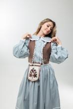 Двостороння жилетка з вибійкою пташки (Індивідуальне пошиття)