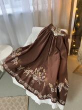 Спідниця двостороння з кокеткою з вибійкою та розписом на поясі (Індивідуальне пошиття)