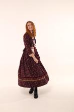 Спідниця лляна у квіточку (Індивідуальне пошиття)