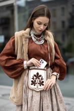 Двостороння жилетка, штучне хутро кролика