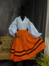 Сорочка блакитна з декорованими рукавами (Індивідуальне пошиття)