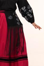 Сорочка з вибійкою, чорна (Індивідуальне пошиття)