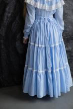 Сукня з мереживом блакитна (M)