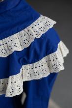 Сукня з  мереживом синя (M)