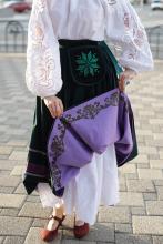 Кишеня Зірка зелена на чорному фоні