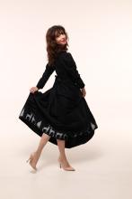 Сукня чорна з вибійкою (Індивідуальне пошиття)