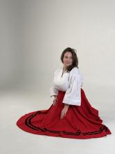 Спідниця одностороння червона