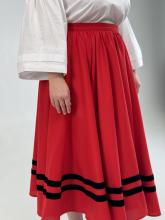 Спідниця одностороння червона