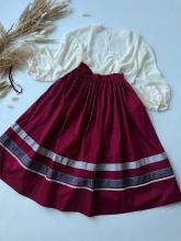 Спідниця одностороння бордова